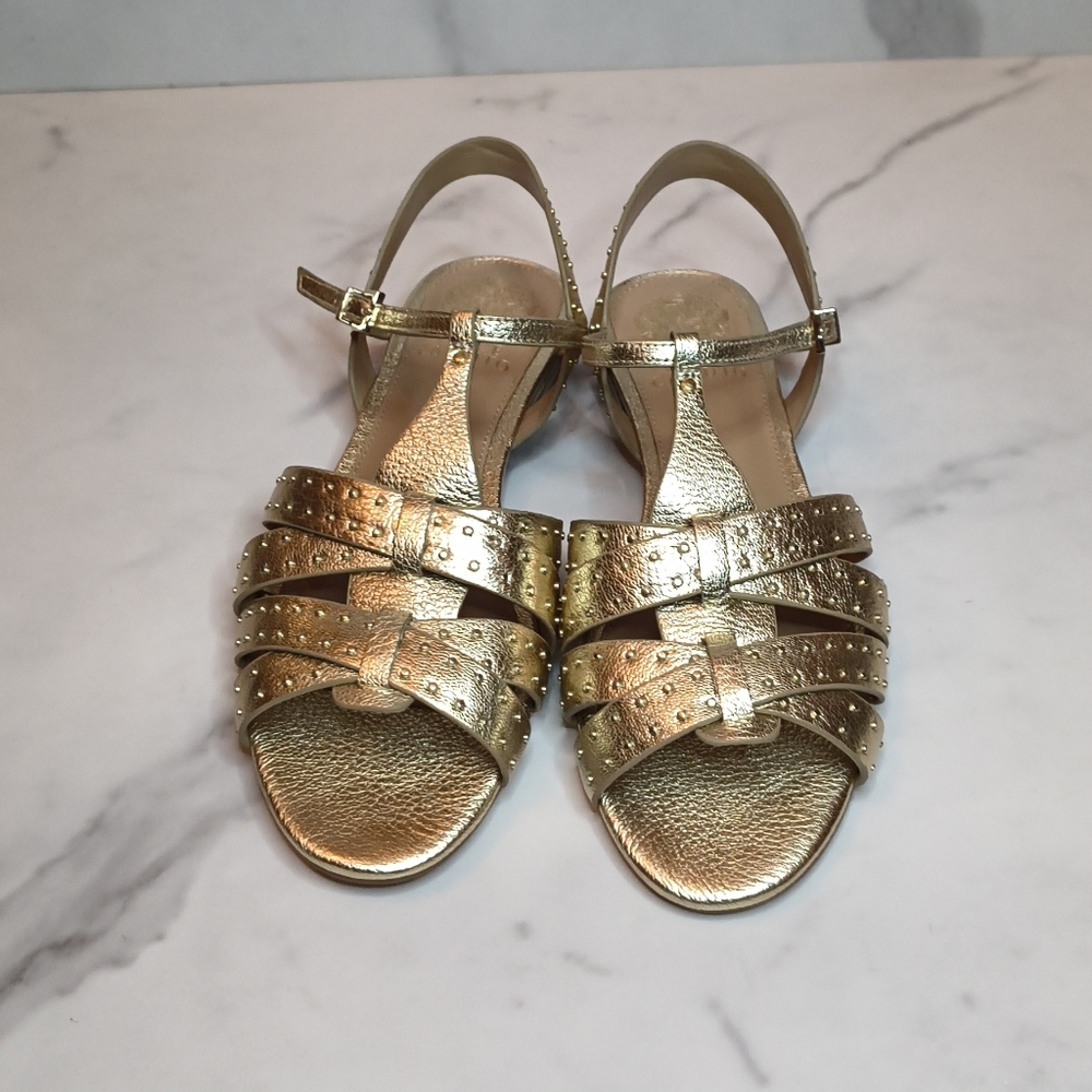 Vince Camuto NWOT Gold Metallic Chaya Slingback Sandal - Picture 2 of 6